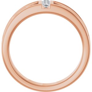 Celtic-Inspired Three-Stone Band