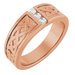 Celtic-Inspired Three-Stone Band