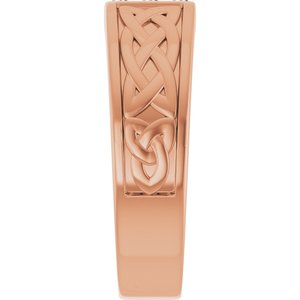 Celtic-Inspired Three-Stone Band