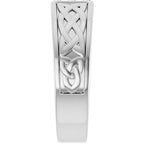 Celtic-Inspired Three-Stone Band