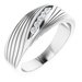 Grooved Accented Ring