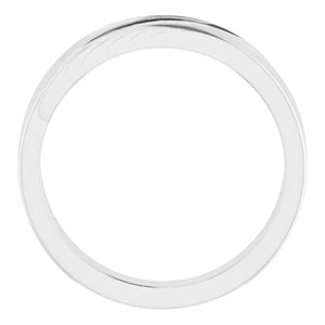 Grooved Accented Ring