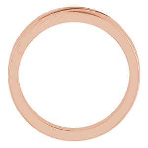 Grooved Accented Ring