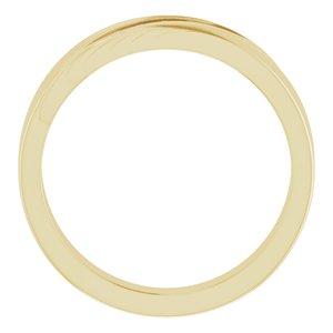 Grooved Accented Ring
