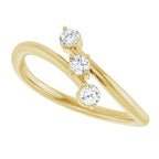 Three-Stone Bypass Ring