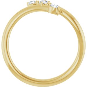 Three-Stone Bypass Ring