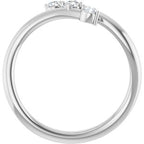Three-Stone Bypass Ring