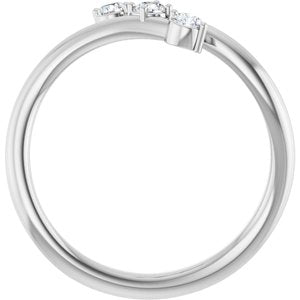Three-Stone Bypass Ring