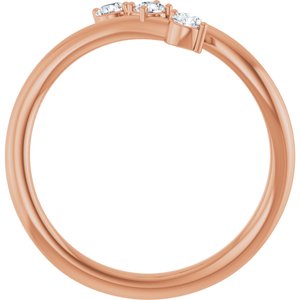 Three-Stone Bypass Ring