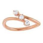 Three-Stone Bypass Ring