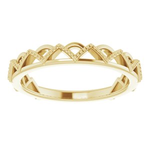 Stackable Crown Ring