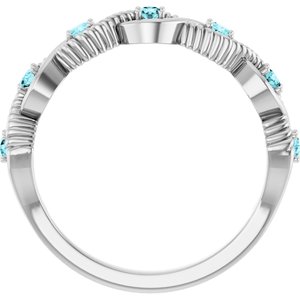Accented Stackable Ring