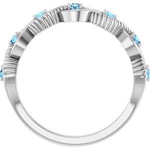 Accented Stackable Ring