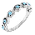 Accented Stackable Ring