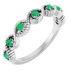 Accented Stackable Ring