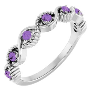 Accented Stackable Ring
