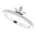 Accented Stackable Crown Ring