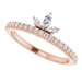 Accented Stackable Crown Ring