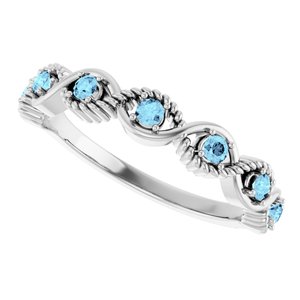 Accented Stackable Ring