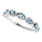 Accented Stackable Ring