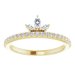 Accented Stackable Crown Ring