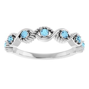 Accented Stackable Ring