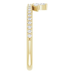 Accented Stackable Crown Ring