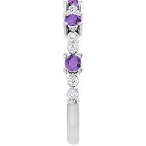 Accented Stackable Ring