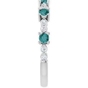 Accented Stackable Ring
