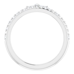 Accented Stackable Crown Ring