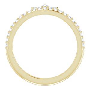 Accented Stackable Crown Ring