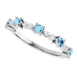 Accented Stackable Ring