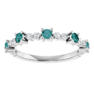 Accented Stackable Ring