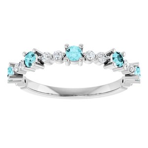 Accented Stackable Ring