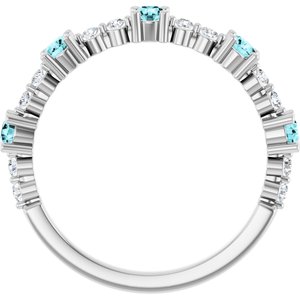 Accented Stackable Ring