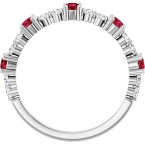 Accented Stackable Ring