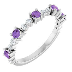 Accented Stackable Ring