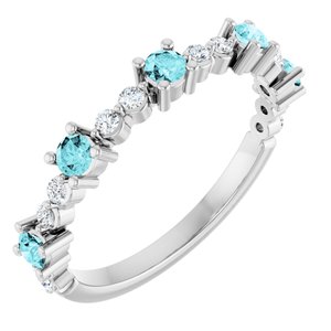 Accented Stackable Ring