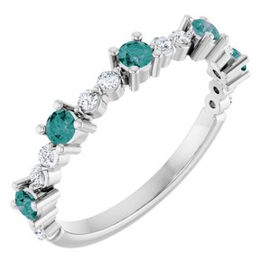 Accented Stackable Ring