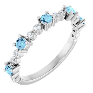 Accented Stackable Ring