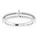 Milgrain Stackable Cross Ring