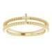 Milgrain Stackable Cross Ring