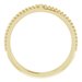 Milgrain Stackable Cross Ring
