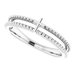 Milgrain Stackable Cross Ring