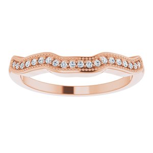 Baguette Accented Vintage-Inspired Engagement Ring or Band