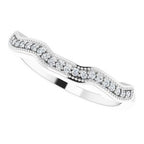 Baguette Accented Vintage-Inspired Engagement Ring or Band
