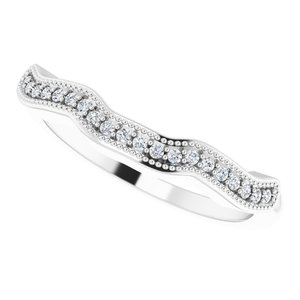 Baguette Accented Vintage-Inspired Engagement Ring or Band