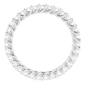 Woven-Design Eternity Band