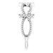 Accented Stackable Cross Ring