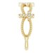 Accented Stackable Cross Ring
